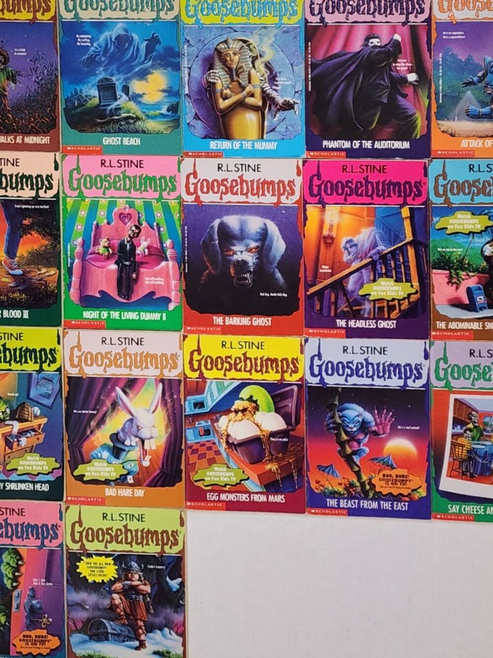 Goosebumps R.L. Stine Books Lot 17 Paperback Fiction 1st Print 90s Horror Vtg